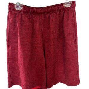 ZELOS Men's Red Athletic Shorts